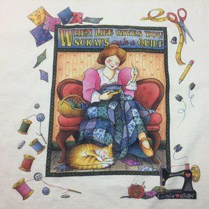 Hanes Heavyweight Women's Life Gives Scraps Quilt